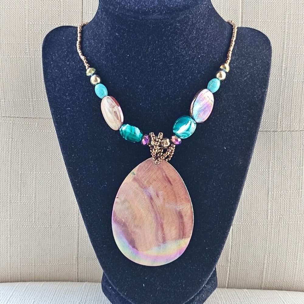 Women Necklace Statement Fashion Jewelry Beaded Chain Necklace